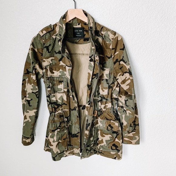 Love Tree Jackets & Blazers - Love Tree Camo Utility Jacket Size Small